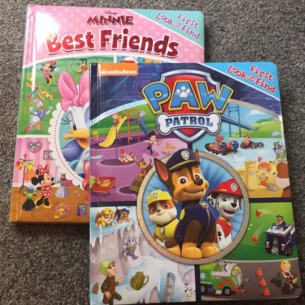 Paw Patrol & Minnie 1st Look and Find Books